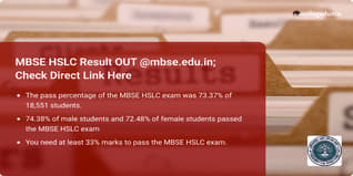 MBSE HSLC Result OUT @mbse.edu.in; Check Direct Link Here